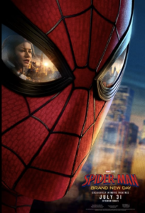 superhero movie poster dark red - spiderman